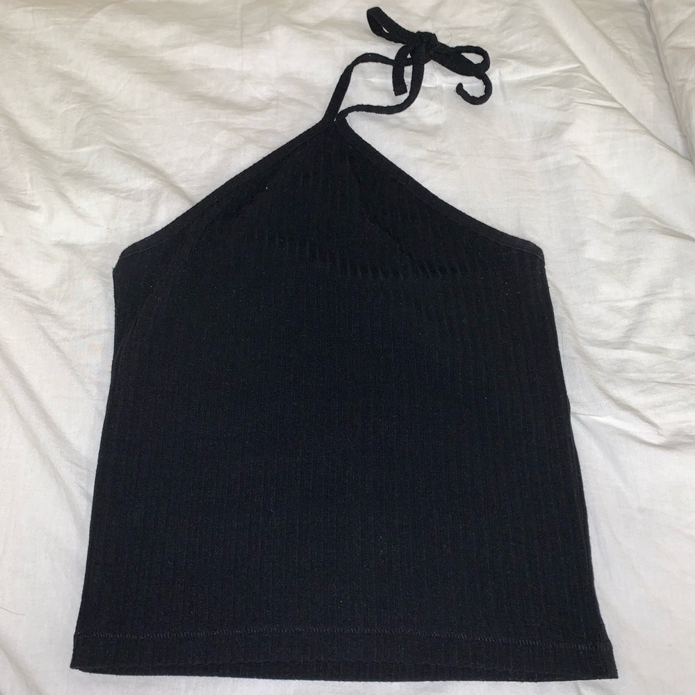 🔥🔥Black Halter Tie Tank Top